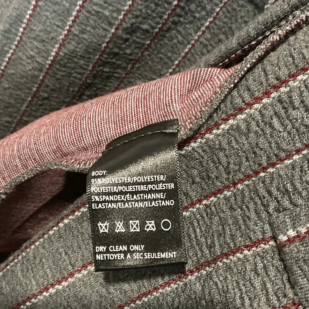 Anthropologie Harlyn Gray Striped Women's Blazer - Picture 7 of 7